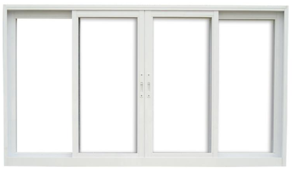 Janela 4 Folhas Vidro Esp Branca Esap